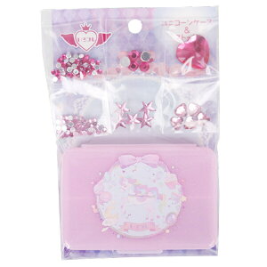 ツクリエ いろコレ ケース&ストーンセット 貼るビーズ ピンク アクセサリーパーツ 子供 手作り キッズ ハンドメイド アクセサリー ゆめかわいい