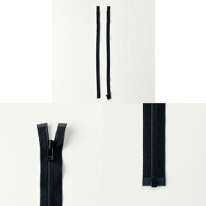 オープンファスナー ファスナー ブラック 黒 ビスロン YKK 日本製 ソーイングパーツ 副資材 ハンドメイド 洋裁 プラスチックファスナー 樹脂ファスナー