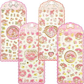 マイメロディ クリスタル シール 立体 キラキラ デコレーションシール ぷっくり つやつや 単品 サンリオ sanrio 公式 中国