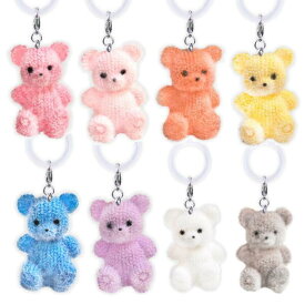 ワンポイントチャーム フロッキー くまちゃん めじるしチャーム 目印 めじるしアクセサリー 傘 ペットボトル くま クマ 全長6cm