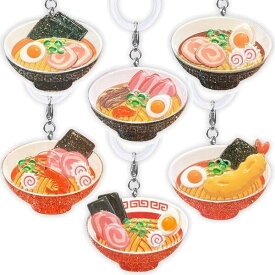 ワンポイントチャーム リアル ラーメン めじるしチャーム 大きめ 目印 めじるしアクセサリー 傘 ペットボトル ラーメン チャーシュー ノリ ナルト 全長6cm