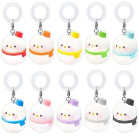 ♪ ゆきだるま ワンポイントチャーム ミニぷか まるっこ ゆきだるま ワンポイント チャーム めじるしチャーム 目印 めじるしアクセサリー 傘 ペットボトル スノーマン 雪だるま 全長6cm 軽量
