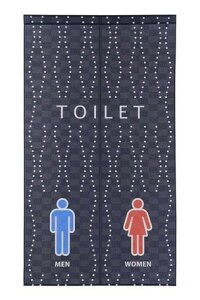 ̂ g ^yXg[ }`^yXg[ ē\̂ m̂ TOILET gC WAVE u[ j MEN WOMEN 85cm×150cm { ډB Ԏd؂ ^yXg[ J[e Ô 