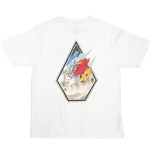 t�V���c VOLCOM �{���R�� NOZAKA SKATE S/S T-Shirts Black White ����T�V���c �J�b�g�\�[ �����Y ���f�B�[�X