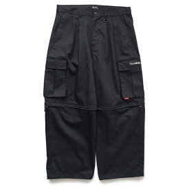 パンツ Subciety サブサエティ MUTANT CARGO PANTS Black 2WAYカーゴパンツ メンズ レディース