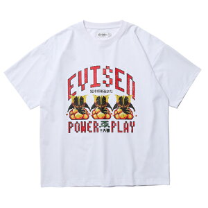 t�V���c Evisen �G���B�Z�� DOT POWER PLAY TECH S/S TEE Black Light Yellow White ����T�V���c �J�b�g�\�[ �����Y ���f�B�[�X