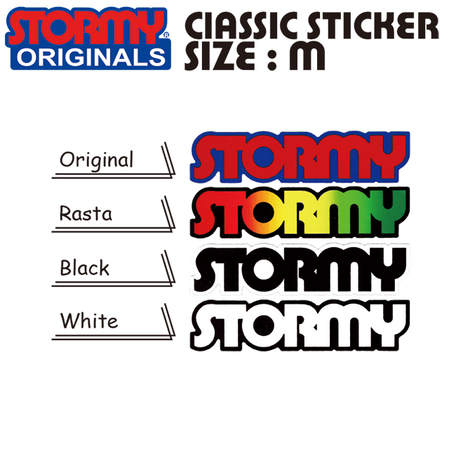 人気の製品 安心の定価販売 Original Classic Sticker Size M ストーミー オリジナル ステッカー Mサイズ dresscodeny.com dresscodeny.com