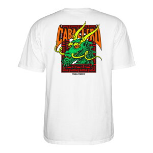t�V���c POWELL PERALTA �p�E�G���y�����^ Steve Caballero Street Dragon S/S T-SHIRTS White ����T�V���c �J�b�g�\�[ �����Y ���f�B�[�X