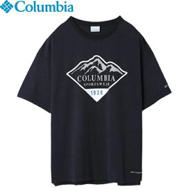 tシャツ Columbia コロンビア Cold Bay Dash SS T-Shirts 010Black Diamond Mountains 半袖Tシャツ カットソー メンズ レディース