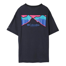 tシャツ Columbia コロンビア Cold Bay Dash SS T-Shirts 011Black Boxed Mountains 半袖Tシャツ カットソー メンズ レディース