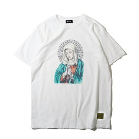 tシャツ Subciety サブサエティ PRAYING MARIA SS TEE Black Blue White 半袖Tシャツ カットソー メンズ レディース