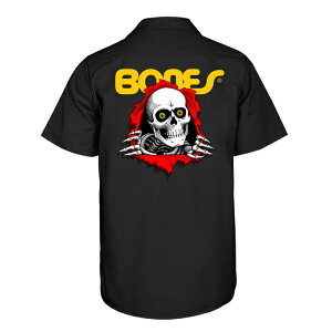 �V���c POWELL PERALTA �p�E�G���y�����^ Work Shirt Ripper Black ���� �J�W���A���V���c ���[�N�V���c �����Y ���f�B�[�X