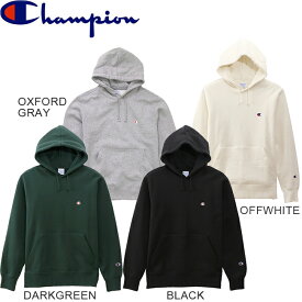 チャンピオン CHAMPION パーカー PULLOVER HOODED SWAET C3-Q105 BLACK DARKGREEN OFFWHITE OXFORDGRAY プルオーバー フード スウェット