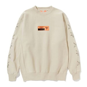 �g���[�i�[ FLATLUX �t���b�g���b�N�X Crane Crewneck Sweat Navy Sandstone Ash Grey �N���[�l�b�N �X�E�F�b�g �����Y ���f�B�[�X
