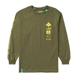 エルアールジー LRG Tシャツ STRONG BRANCHES LS TEE / MILITARY GREEN 長袖Tシャツ カットソー