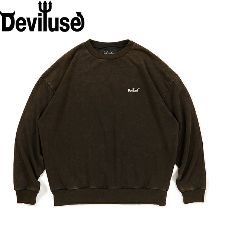 楽天市場】トレーナー Deviluse デビルユース Small Logo Crewneck 