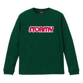 ストーミー STORMY tシャツ LOGO L/S T-SHIRTS F.Green/Red st22-006 ロングスリーブ 長袖Tシャツ カットソー