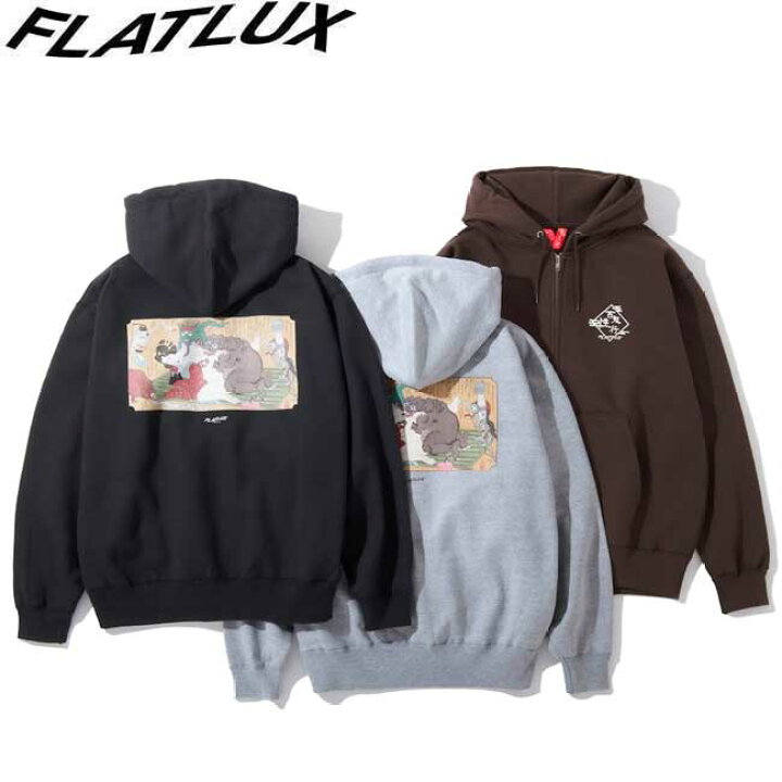 楽天市場】パーカー FLATLUX フラットラックス Nuranura Zip Hoodie 