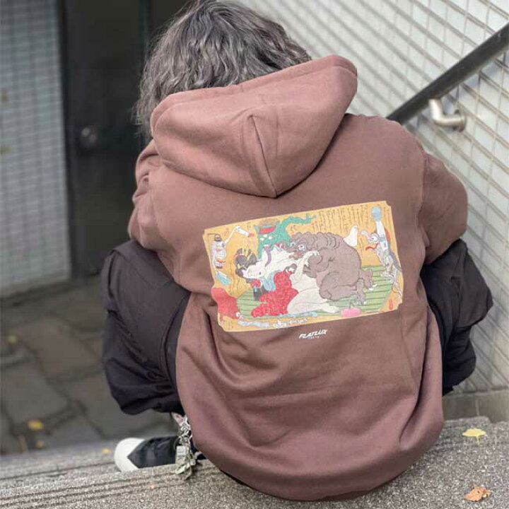 楽天市場】パーカー FLATLUX フラットラックス Nuranura Zip Hoodie 