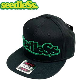シードレス seedleSs キャップ SD OTTO SNAPBACK CAP Black/Green スナップバックキャップ 帽子 メンズ レディース
