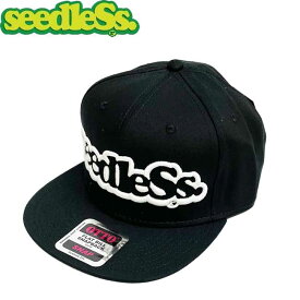 シードレス seedleSs キャップ SD OTTO SNAPBACK CAP Black/White スナップバックキャップ 帽子 メンズ レディース