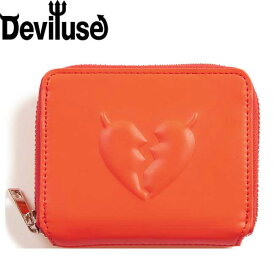 デビルユース DEVILUSE Heartaches Mini Wallet Orange H9cm×W11cm×D2cm ウォレット ミニ財布 メンズ レディース