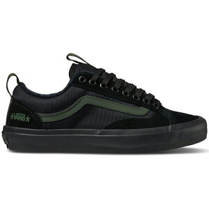 �X�j�[�J�[ VANS �o���Y SKATE OLD SKOOL 36+ SKATEBOARD SHOES Black/Dark Green Atiba Jefferson �X�P�[�g�{�[�h �V���[�Y �����Y