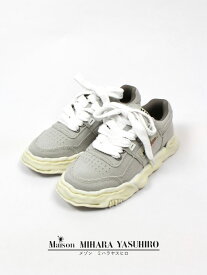 【Maison MIHARA YASUHIRO / メゾン ミハラヤスヒロ】 キャンバス ローカット スニーカー "パーカー" / PARKER LOW WASHED CANVAS / グレー