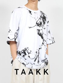 【TAAKK / ターク】 【24SS】アニマルプリント Tシャツ / ANIMAL PRINT T-SHIRTS / ホワイト
