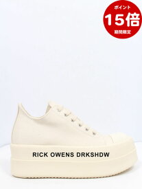 期間限定P15倍【RICK OWENS DRKSHDW / リックオウエンス ダークシャドウ】 【RICK OWENS / リック オウエンス】 【24SS】ダブルバンパー ローカット スニーカー / DOUBLE BUMPER LOW SNEAKS / ホワイト