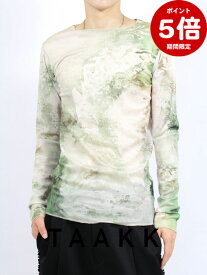 期間限定P5倍【TAAKK / ターク】 【26SS】チュール シャツ / TULLE SHIRT / グリーン
