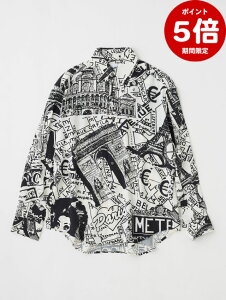 ���Ԍ���P5�{�yVAQUERA × MOUSSY / ���@�P�� × �}�E�W�[�z �y26SS�z�p���X �V���h���[�� �V���c / VQ PARIS SYNDROME SHIRT / �}���`