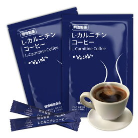 明治製薬 L-カルニチンコーヒー slim スリム coffee コーヒー インスタントコーヒーパウダー 2袋3g*40包 スティック　コーヒー 植物酵素 イヌリン 乳清タンパク クロロゲン酸 ヤシ殻活性炭