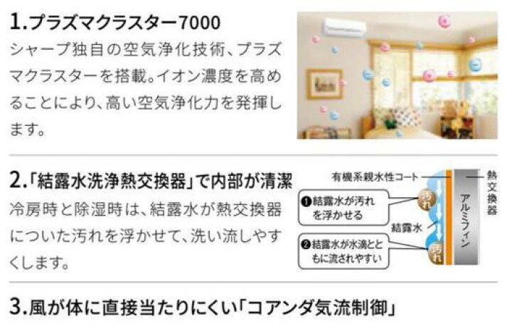 楽天市場】【送料無料】《在庫あり！》シャープ6畳用エアコンAC-22TFT 