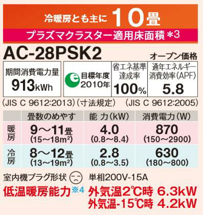 楽天市場】【送料無料】《寒冷地モデル》シャープ10畳用寒冷地エアコン 