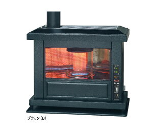 【送料無料】トヨトミ 煙突式石油ストーブ HR-K65N(B)ブラック(高級感のあるブラック塗装です・アンティーク調の煙突式ストーブ。)★ファンの無い自然対流式ですので、ほんのり部屋を暖