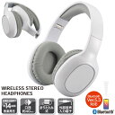【送料無料】ワイヤレスヘッドホン（Bluetooth/USB充電/スピーカー口径40mm/外部音声入力端子/ホワイト）HP-W265Z-W(株)オーム電機03-5051★運賃を安くする為に、定形外郵便での発送です。★代引き・後払い決済不可