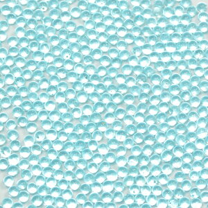無穴ビーズ 約2mm アクアマリン ガラス製 大きさにはばらつきがあります 約1.8〜2mm程度
