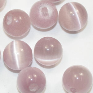 キャッツアイ ビーズ ライトアメジスト 10mm