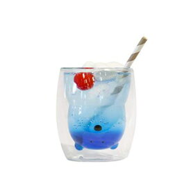 【2160円以上送料無料】CB JAPAN 耐熱アニマルダブルグラス シロクマ