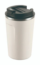 カクセー ココカフェ 蓋付き 真空二重タンブラー 400ml アイボリー CC-40I