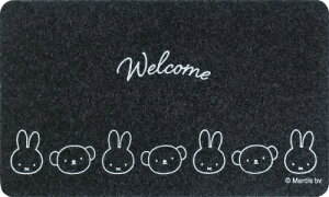 オカトー miffy 屋内・屋外兼用 玄関マット 45×75cm ミッフィーとボリス