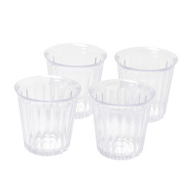 パール金属 HC-300 割れにくいPCタンブラー ストライプ280ml(4個組)