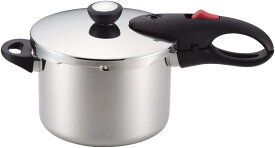 パール金属 軽量単層NEO 片手圧力鍋4.5L（7合炊） HB-1735 鍋 ナベ フライパン 圧力調理 調理器具 キッチン用品 時短調理 スピード調理 軽量 コンパクト 節約 便利グッズ IH ガス 家族 一人暮らし 簡単 楽々 引越し 新居 お祝い ギフト
