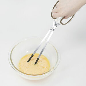 【メール便送料無料】パール金属 CC-1721 手CO かくはんしやすい細菜箸 ホワイト【キッチンツール/調理器具/卵料理/おはし/シンプル】