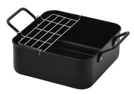 パール金属 ワイドなIH対応鉄製正方型天ぷら鍋20×20cm(アミ付) HC-804 【ガス火対応 IH対応 網 フライ 揚げ物 お弁当 てんぷら】