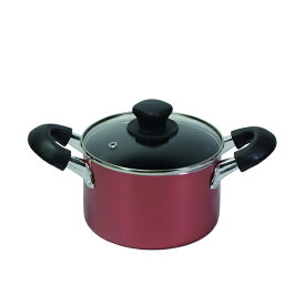 【2160円以上送料無料】パール金属 HB-6968 旨味 ふっ素加工IH対応ガラス蓋付深型両手鍋16cm