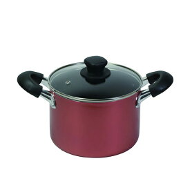【2160円以上送料無料】パール金属 HB-6969 旨味 ふっ素加工IH対応ガラス蓋付深型両手鍋18cm