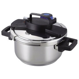 【2160円以上送料無料】3層底ワンタッチレバー 圧力鍋 4.0L 7合炊 H-5388