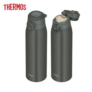 サーモス キャリーループ付き 真空断熱ケータイマグ 1.0L ダークグレー JOS-1000 DGY 【THERMOS ステンレスボトル 魔法びん構造 食洗機対応 スポーツドリンクOK 保冷 持ちやすい 痛くない】